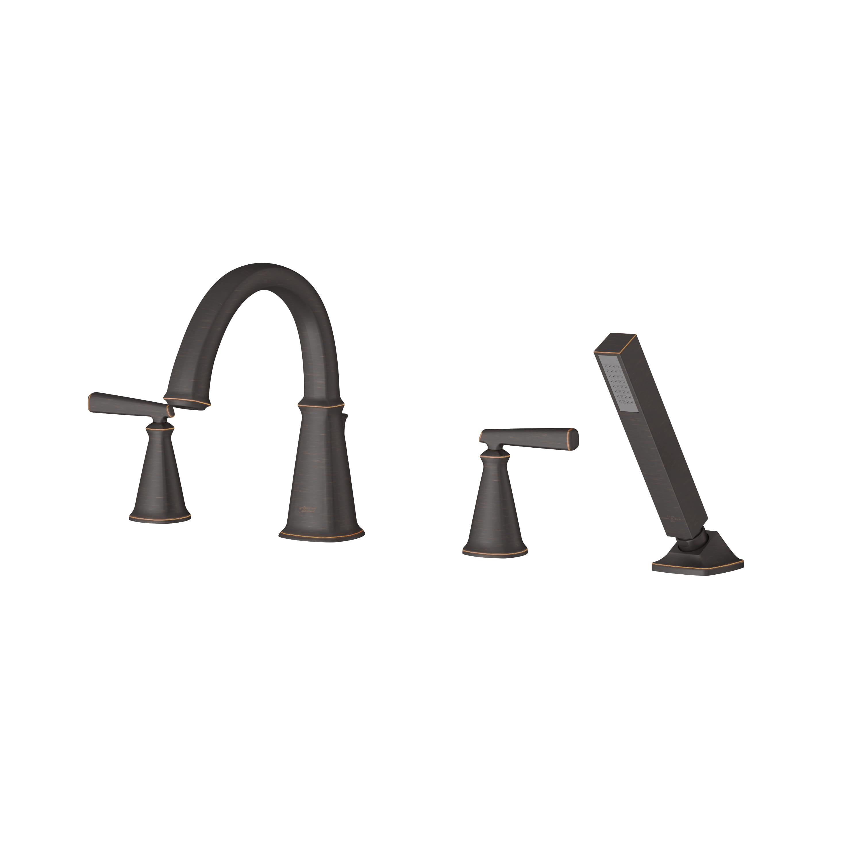 Edgemere® Bathtub Faucet With Lever Handles and Personal Shower for Flash® Rough-In Valve